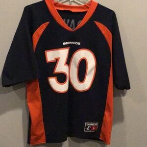 Logo athletics vintage Terrell Davis #30 NFL Denver Broncos football jersey
